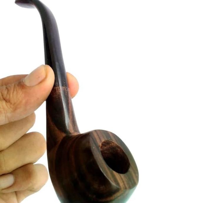((((()paling dicari] Pipa Cangklong Tembakau Canglong Bahan Tanduk Kerbau + Kayu Handmade