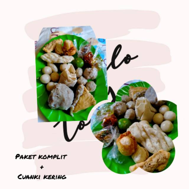 

Pket baso komplit + cunkie kering