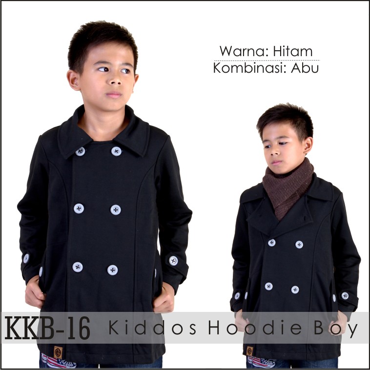 Jaket Anak Laki / Pria Korea Muslimah Hoodie Blazer Ribbon Terbaru Terlaris Korean KKB-16