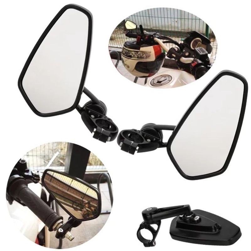 Spion jalu oval kaca bening universal semua motor