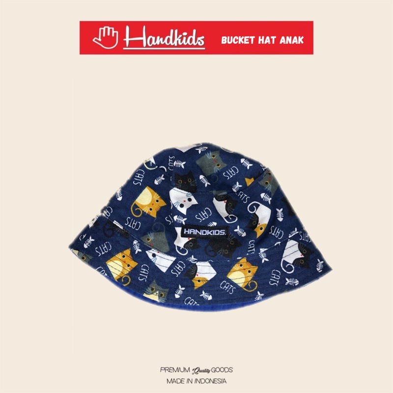 TOPI ANAK BUCKETHAT HANDKIDS 2-8tahun-Motif D