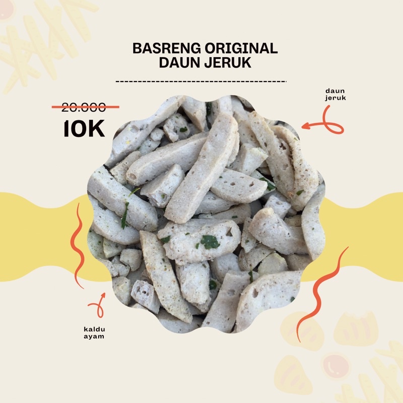 

Basreng ori daun jeruk 100gram