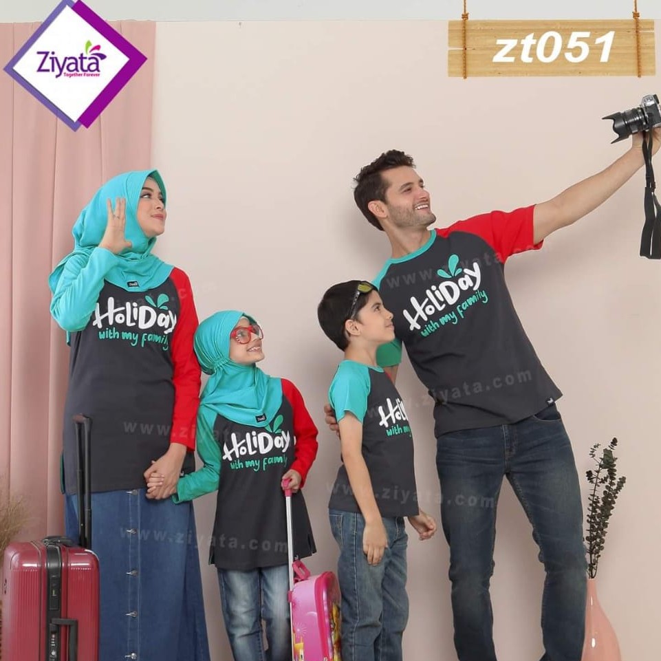 ZIYATA ZT51 Kaos  Couple  Keluarga  Muslim BajuCouple 