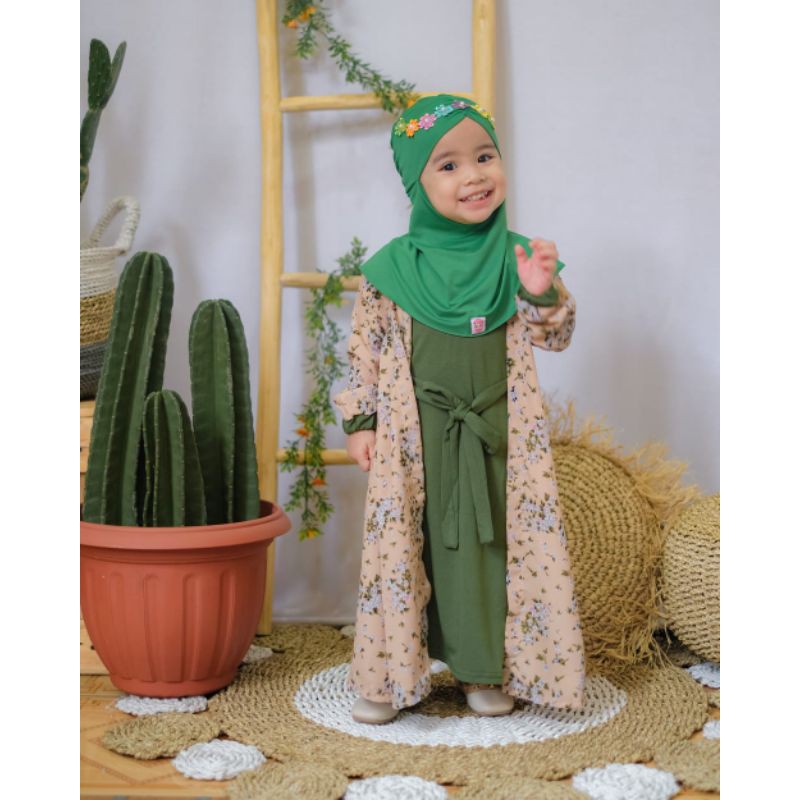 Afsheenastore Gamis Maharani By Almahyra Kids / Ready XS