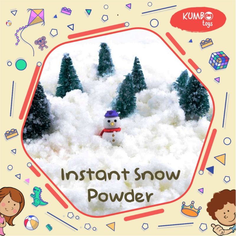 mainan salju heboh / instant snow 5 gram / mainan edukasi / salju buatan / mainan anak murah grosir