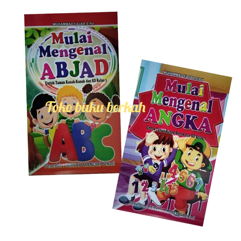 buku mengenal abjad dan angka paket 2 buku (15x24cm)