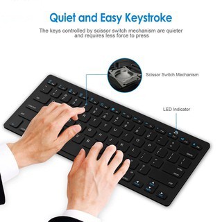 Keyboard Bluetooth X5 Slim Bluetooth 3.0 Untuk iOS Android Windows