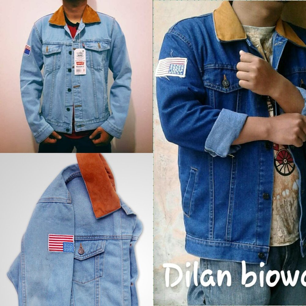 TERKEREN PROMO MURAH JAKET JEANS PRIA JAKET PRIA MODEL DILAN PROMO MURAH JAKET JEANS PRIA JAKET PRI