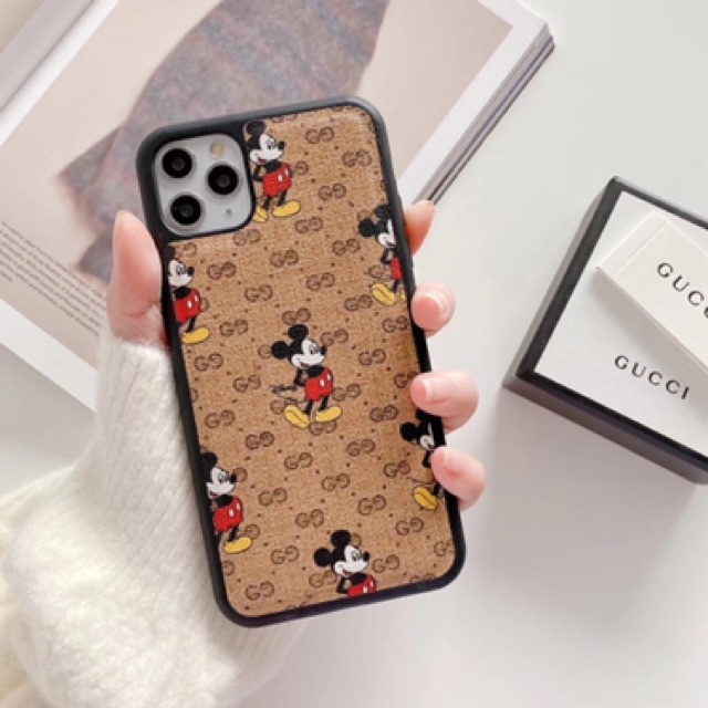 Mickey x Gucci Leather Case Iphone 6 6s 6s+ 6+ 7 7+ 8 8+ X Xs Xr XsMAX 11 11pro 11promax 11 pro max