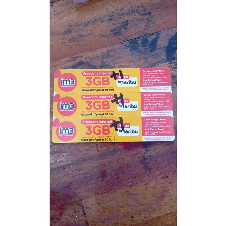 VOUCHER KUOTA INDOSAT DATA 4 GB