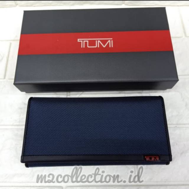 TUMI Wallet breast Pocket Navy Kualitas mirror  Material
