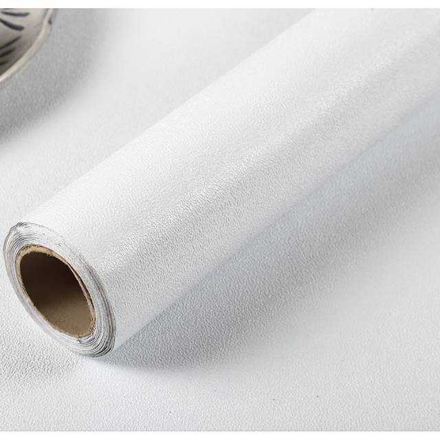 Wallpaper dinding putih polos UK 45 cm X 10 meter