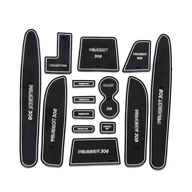 Pad Karet Anti Slip Untuk Dekorasi Interior Pintu Mobil Peugeot 307 308 2008 508 301 3008 5008 GT