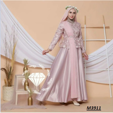 POPULAR 2022>>BAJU PESTA BRUKAT 05-STR DEVITA bahan brukat prancis lapis furing maroon BURGUNDI must
