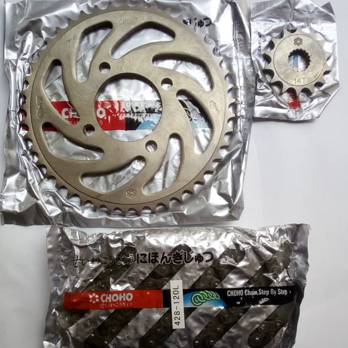 gir set/gear paket/chain kit baja Thunder 125 Choho