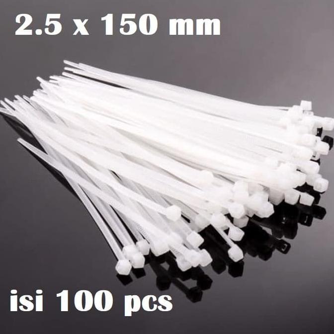 

Murah Kabel Ties Cable Ties Kabel Tis Cable Tie Perapih 2.5X150Mm Isi 100Pcs