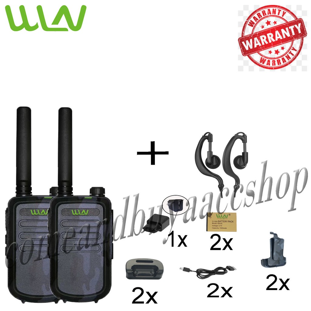 Paket WLN Walkie talkie KD - C10U LORENG ABU ( isi 2 pcs )