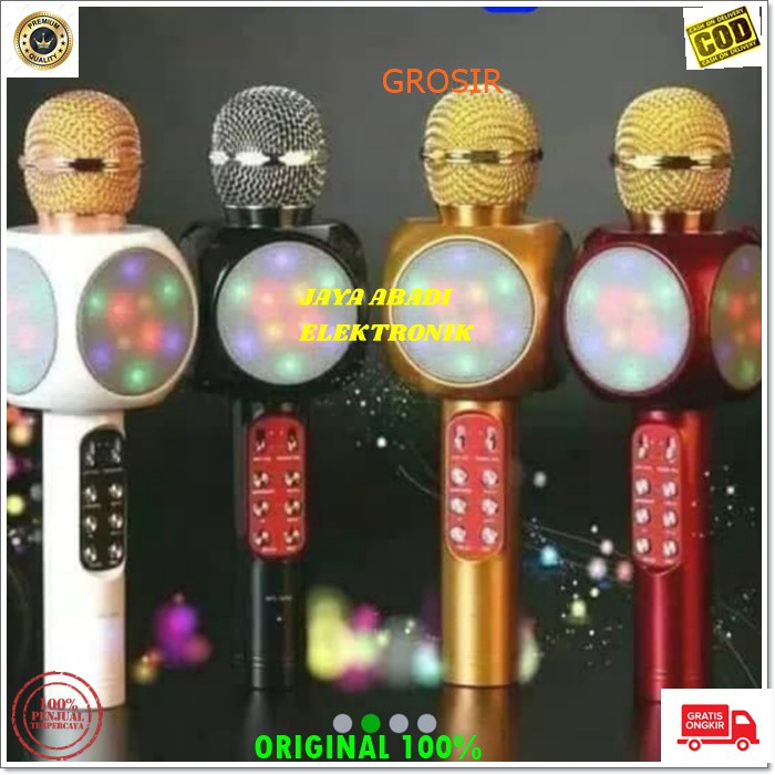 J123 MIC MIK BLUETOOTH MUSIK USB MP3 SMULE MAGIC KARAOKE NARSIS ECHO MUSIC MICROPHONE VOCAL KTV CAS CASAN BLUETOTH WIRELESS SPEAKER MINI J123  wster mic bluetooth mik wireless magic karaoke narsis usb mp3 smule audio wireles echo lampu led mi