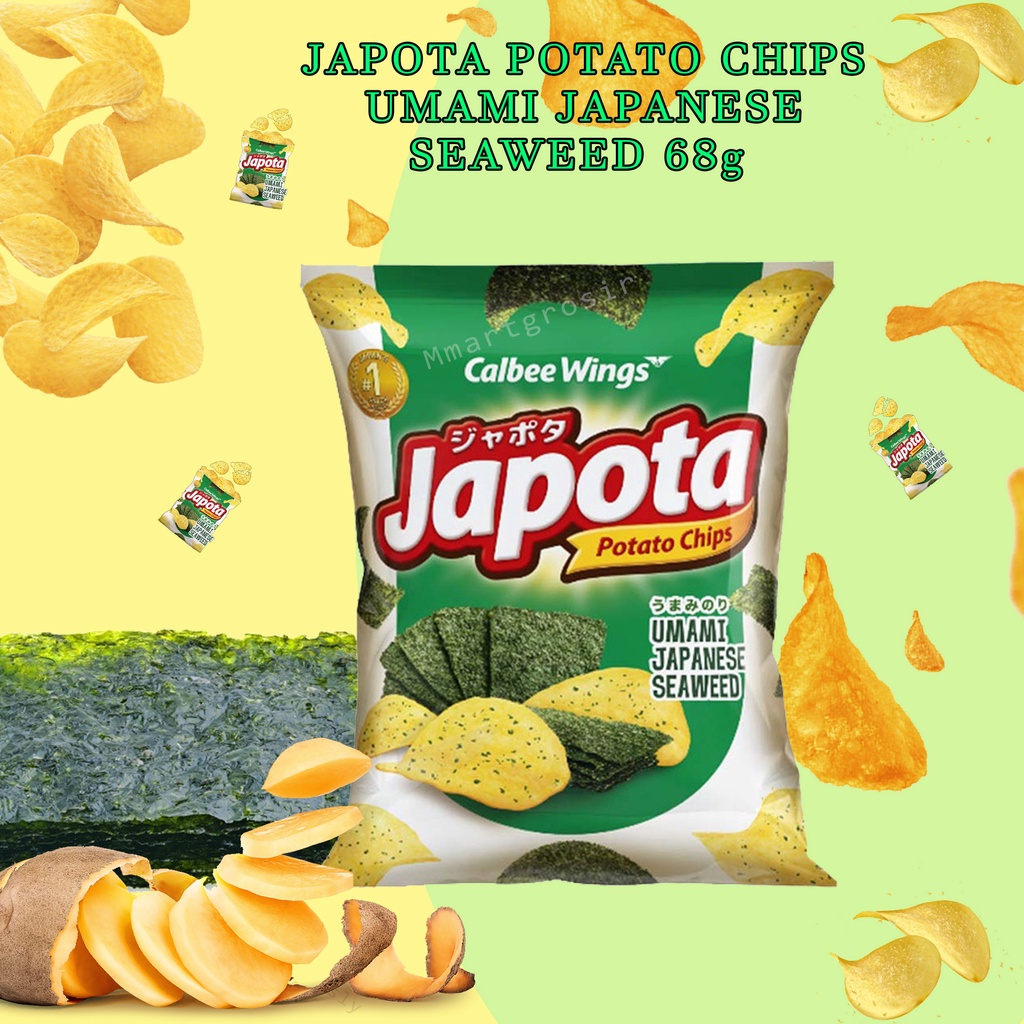 JAPOTA POTATO CHIPS UMAMI JAPANESE SEAWEED 68g