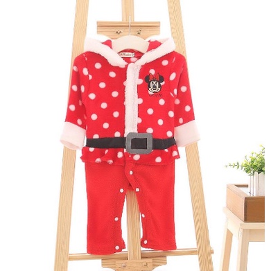 Baju Natal Santa | Setelan Christmass | jumpsuit santa - minnie