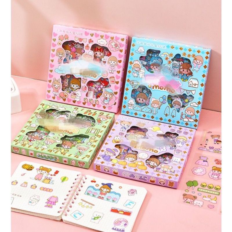 

Sticker Deco Cutie Momo Theme Transparan isi 100 Lembar SET Sticker Ruan Kitchen | Sticker PVC Anti Air DIY Scrapbook , Tumbler, Journal, Diary