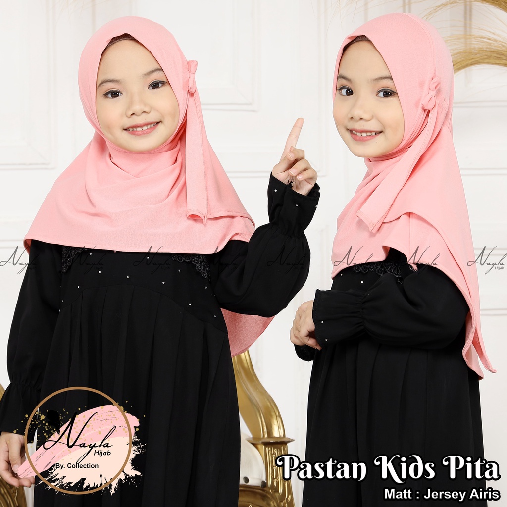 KERUDUNG PASHTAN KIDS PITA JERSEY AIRISH HIJAB INSTAN ANAK JERSEY AIRIS TERBARU NAYLA HIJA'B