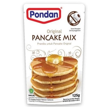 

Pondan Original Pancake Mix 125gr Premiks untuk Pancake Original