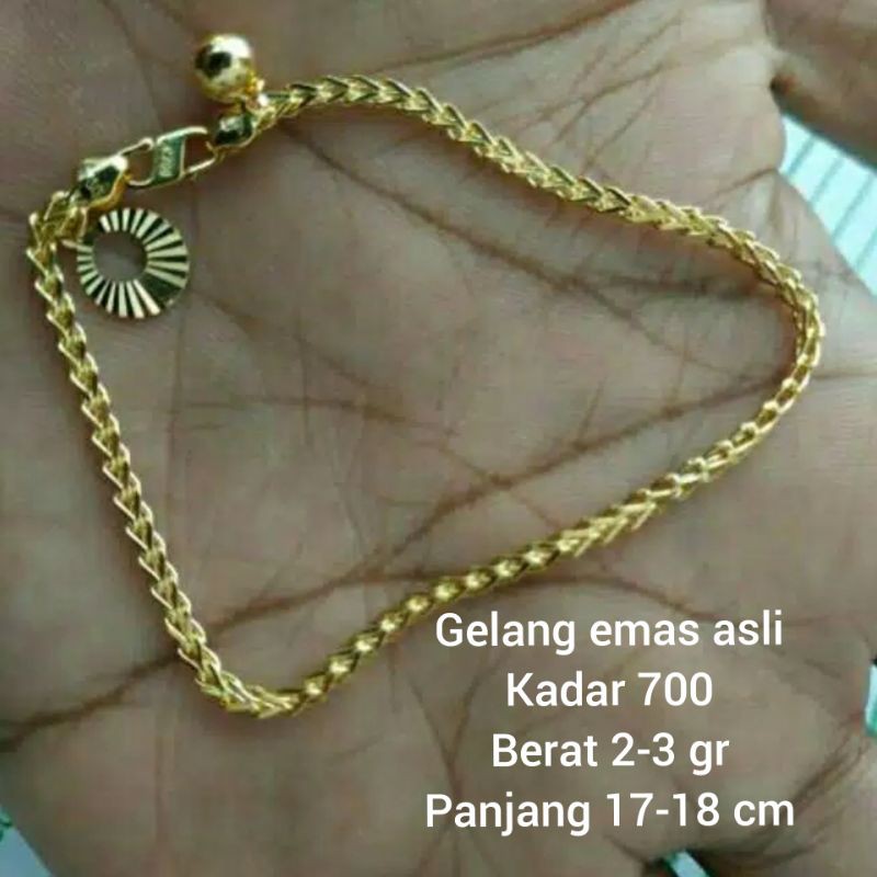 kalung emas asli kadar 700 model starda