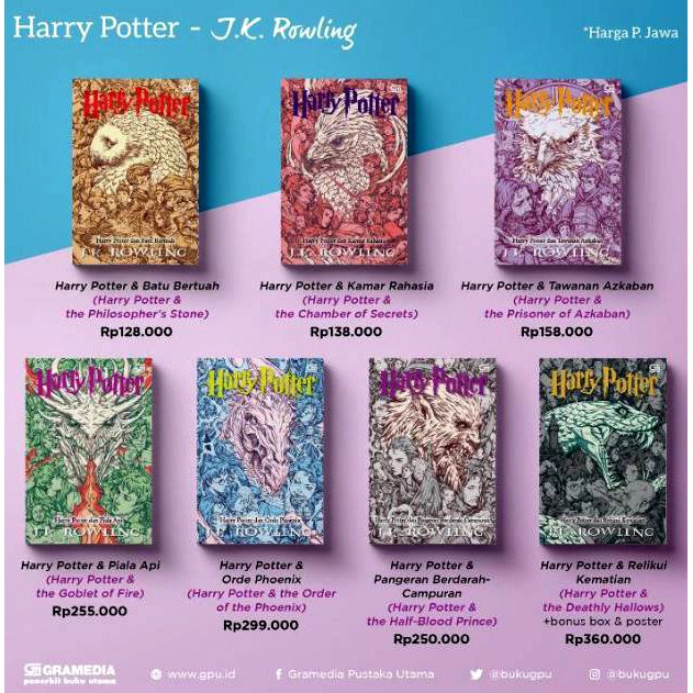 HARRY POTTER Bahasa Indonesia Seri 1-7