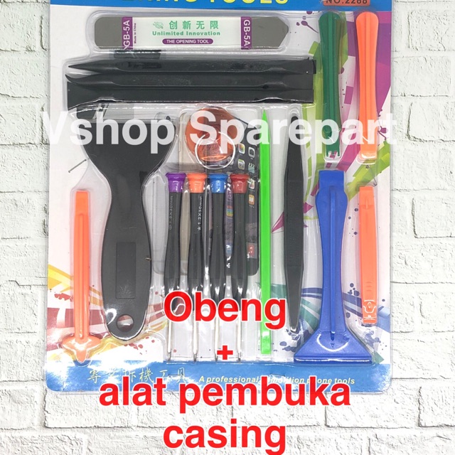 Obeng Set Alat Pembuka Casing Bisa Untuk Semua Merek Handphone Opening Tools 2288