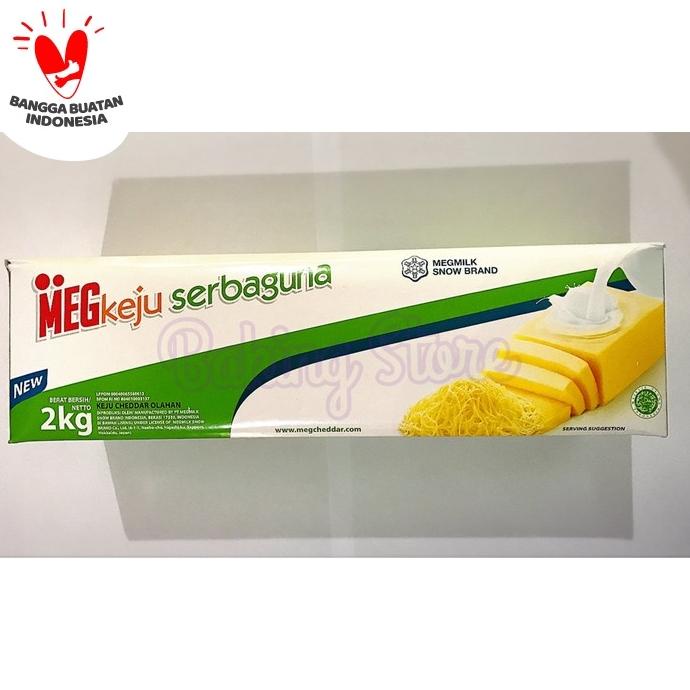 

BAYAR DITEMPAT Keju Cheddar Meg Serbaguna 2kg