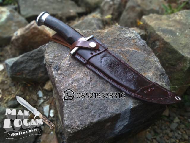 Pisau Bowie Custom / Pisau pemburu / Pisai survival