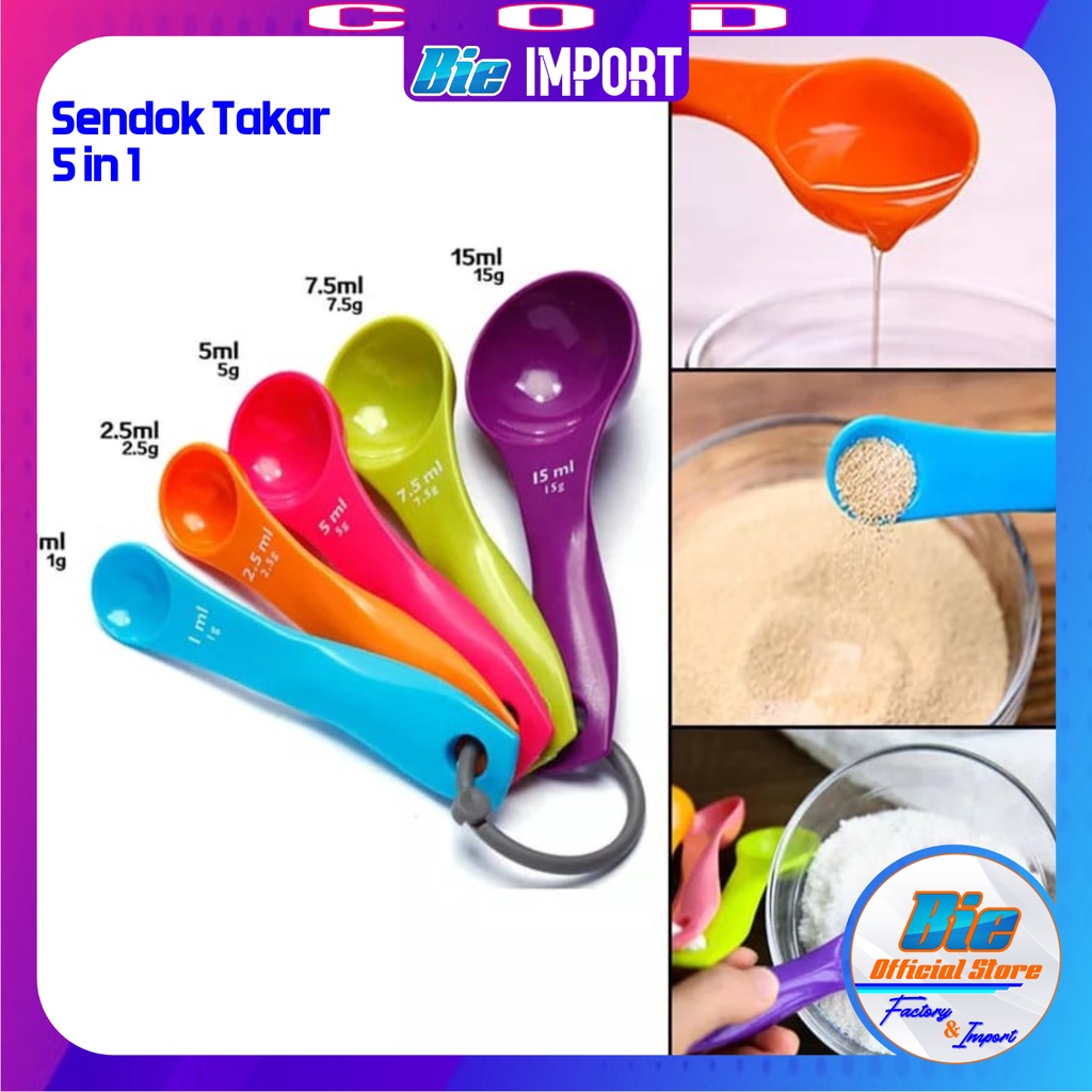 Sendok Takar 5 in 1 Tebal Premium Impor Best Seller