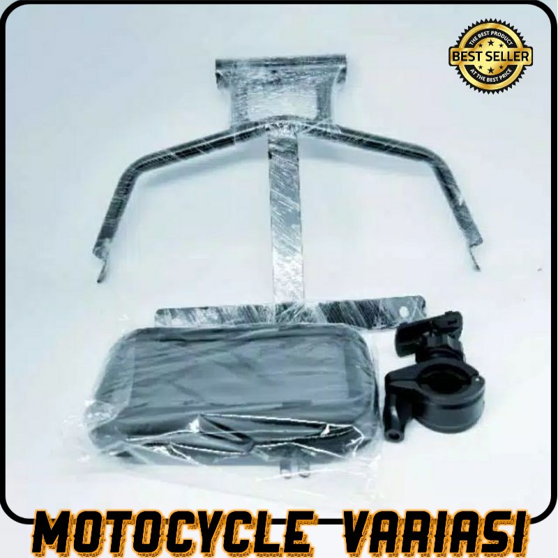 PAKET BREKET + HOLDER HP GPS NMAX WATERPROOF