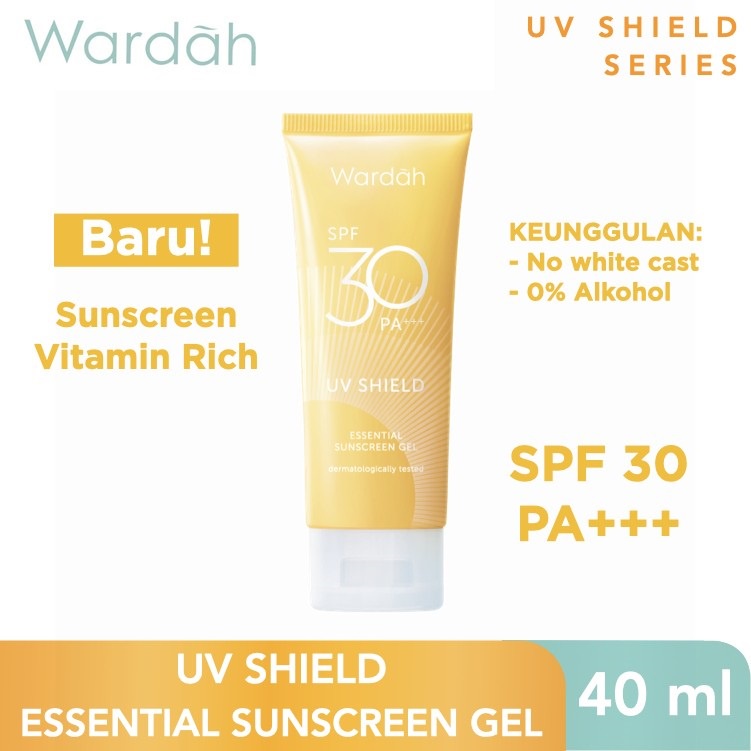 ★ BB ★Wardah UV Shield Essential Sunscreen Gel SPF 35 PA+++ 40ml