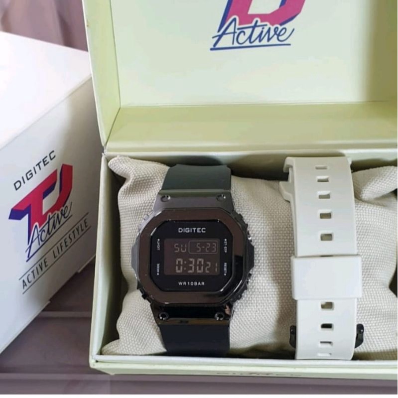 VIRAL DIGITEC DG 7054 / DG-7054 / DG7054 Dual Strap Watch Jam Tangan ORIGINAL