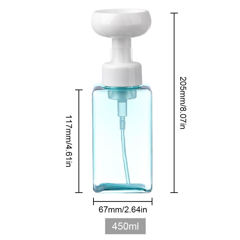 Solighter 450ML Dispenser Sabun Bunga Perlengkapan Mandi Rumah Berbusa Wadah Pompa Isi Ulang