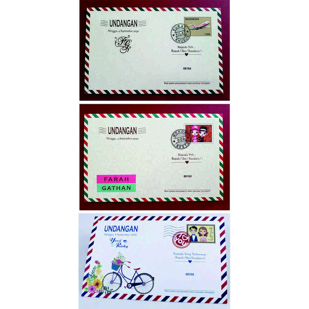 Undangan Pernikahan Murah / erba-88183, 88184, 88208