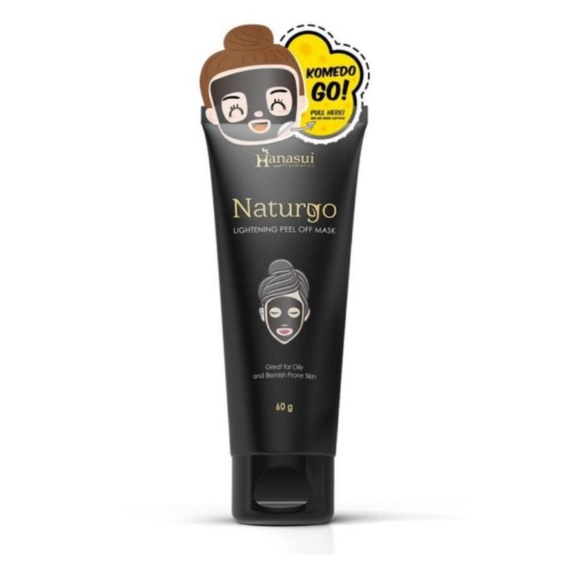 masker hanasui naturgo tube 60gr lighting peel off mask original BPOM / masker naturgo / masker hana
