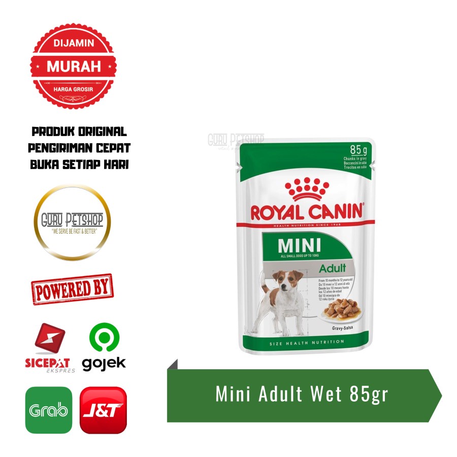 Royal Canin Mini Puppy Wet 85g Mini Adult Wet 85g Makanan Basah Anjing