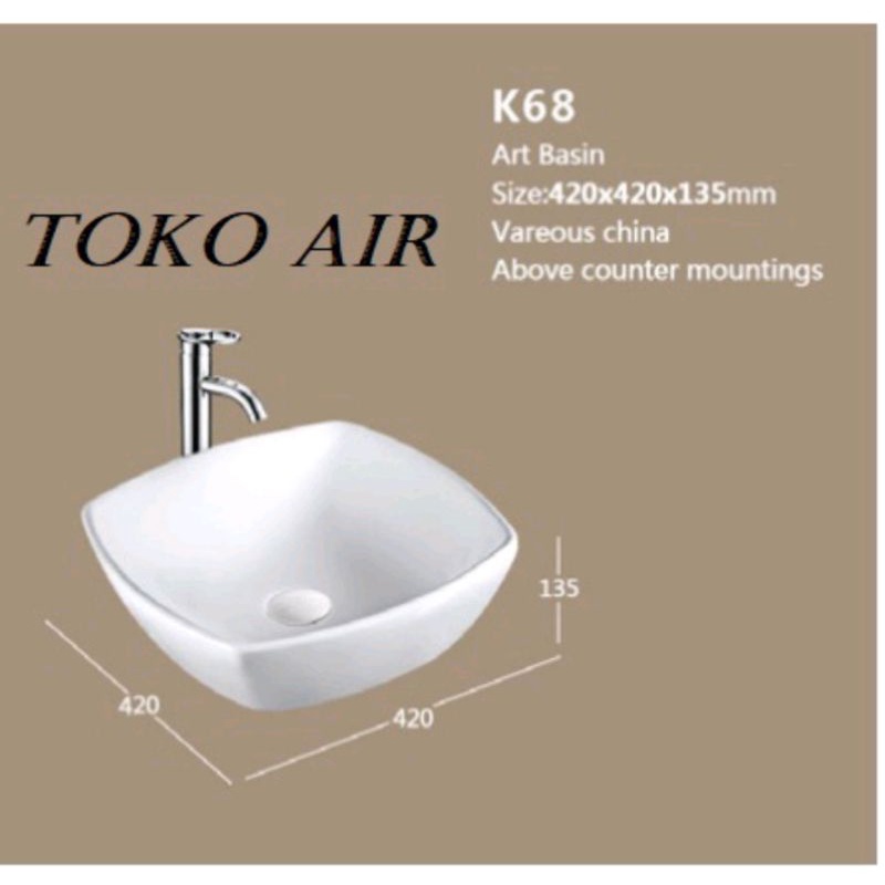 Pengiriman Luar Kota Washbasin Minimalis Ceramic Wastafell