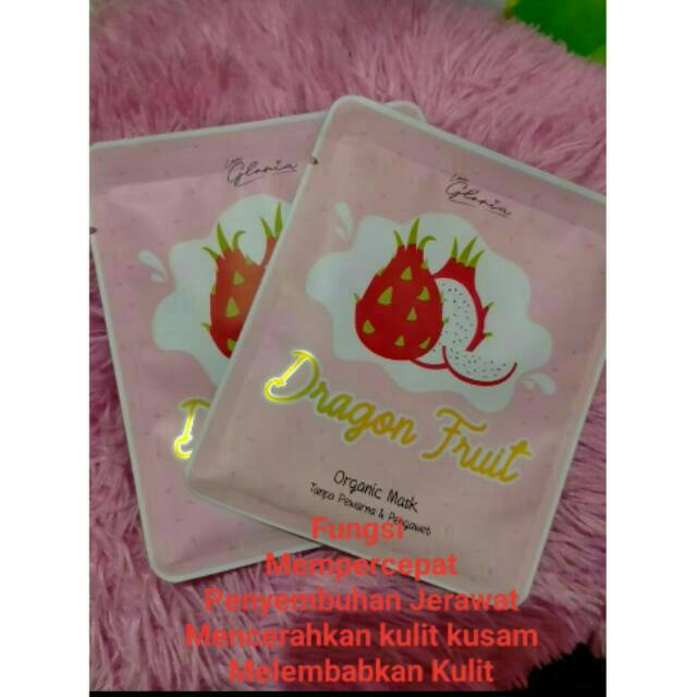 [OPEN RESELLER] masker organik by lea gloria variant dragon fruit