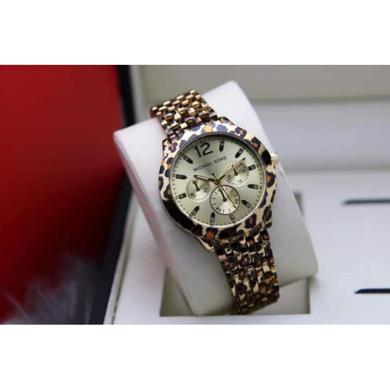 ✔️ COD JAM TANGAN MK RANTAI LEOPARD 3,8CM JAM MURAH-TERLARIS-JAM FASHION-JAM GROSIR