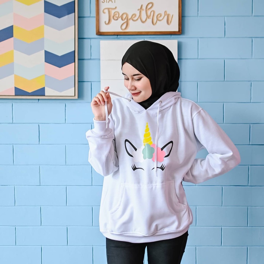 Lilipop.id Sweater Hoodie Wanita Unicorn Jumper