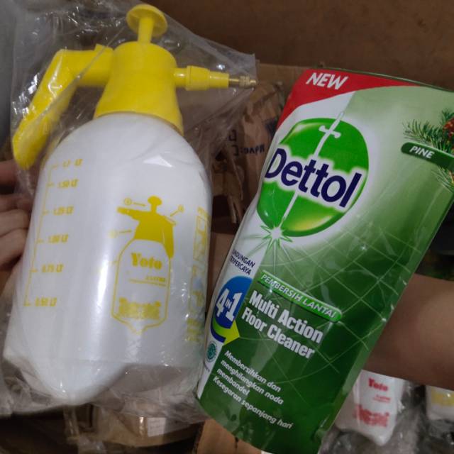 Paket Alat Semprot 2 liter + Dettol Disinfektan 700ml