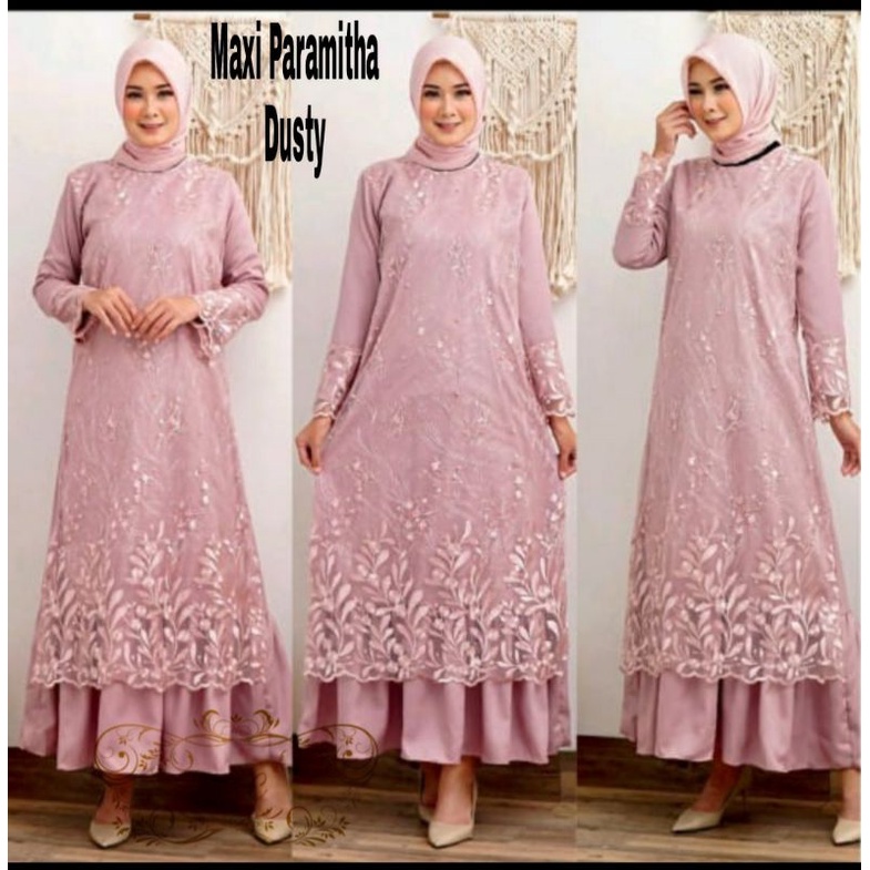 MAXY PARAMITHA MUTIARA, TILE MOSCREPE, GAMIS HIJAB MUSLIM, MAXY DRESS