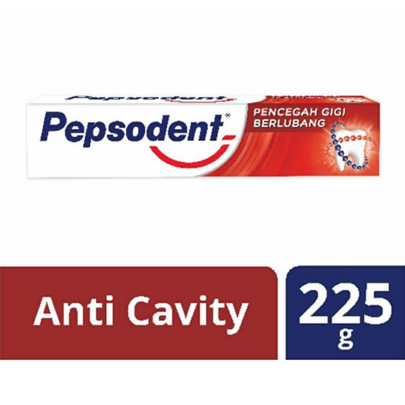 Pepsodent Pasta Gigi 225 gr pencegah gigi berlubang