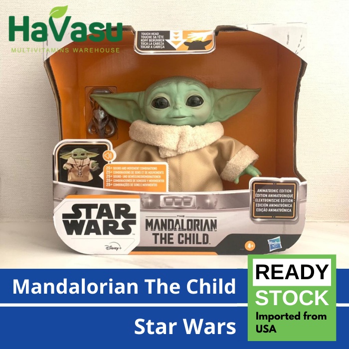 Hasbro STAR WARS Mandalorian The Child atau Galactic Snackin' Grogu Animatronic