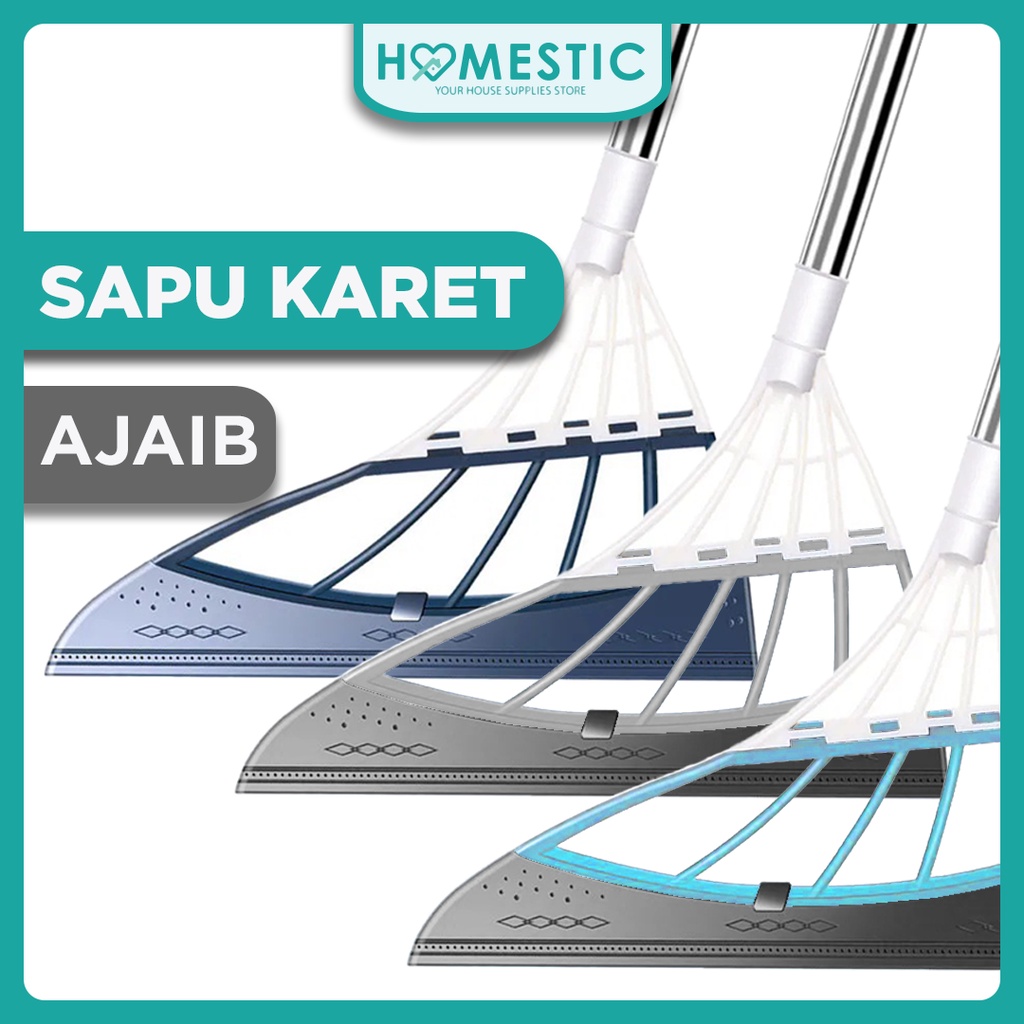 Sapu Ajaib Multifungsi / Sapu Magic Wiper floor Broom / Sapu Korea / Magic Broom / Sapu Viral Adjustable Teleskopik