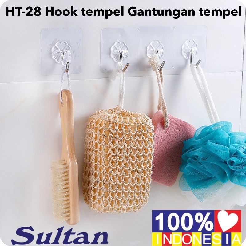 GANTUNGAN TEMPEL HOOK AJAIB GANTUNGAN DINDING KAIT MAGIC SERBAGUNA KAMAR MANDI DAPUR / HANGER Promo Sen